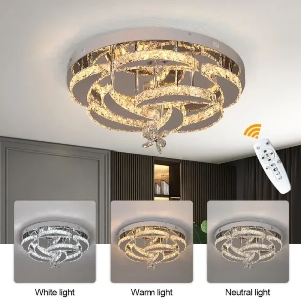 Lustre en cristal moderne
