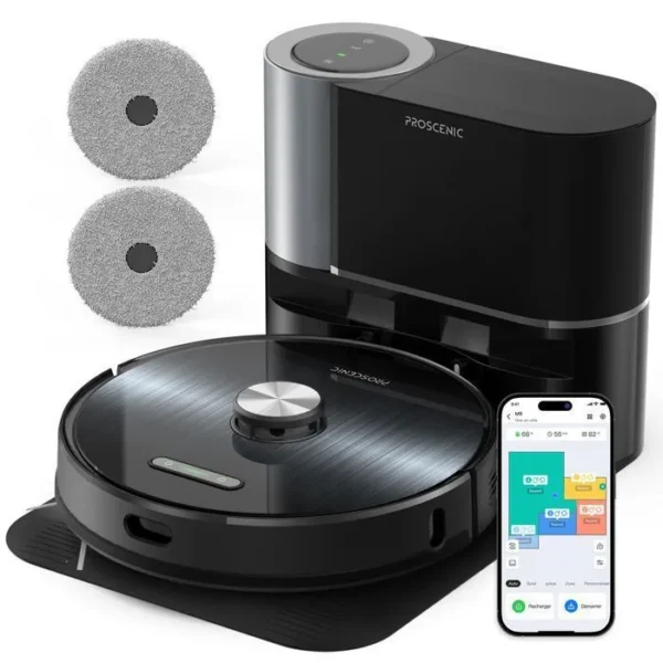 Aspirateur robot laveur